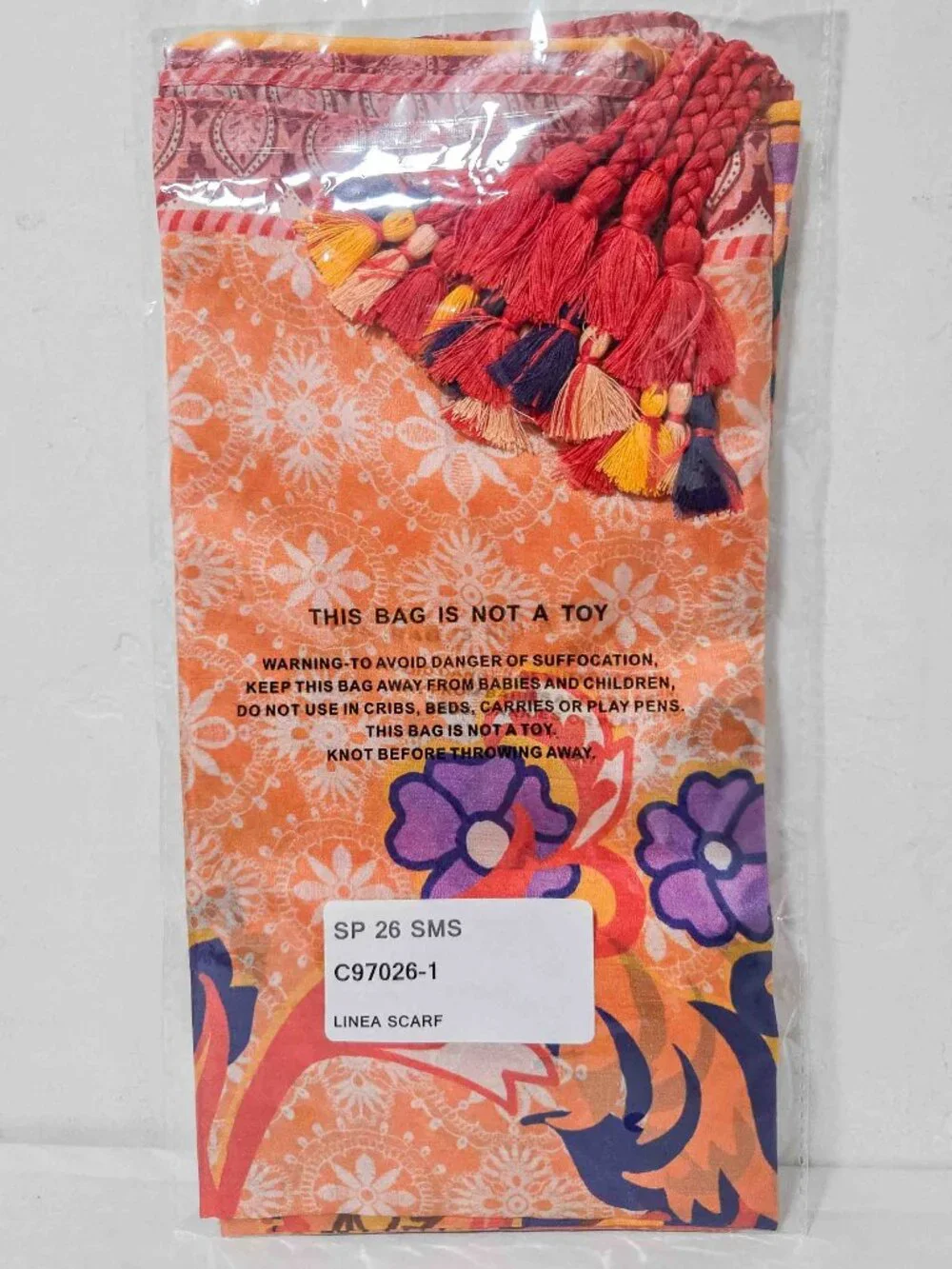 Johnny Was 100% Silk Scarf